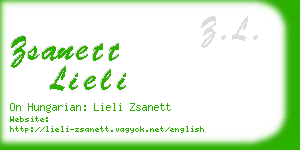 zsanett lieli business card
